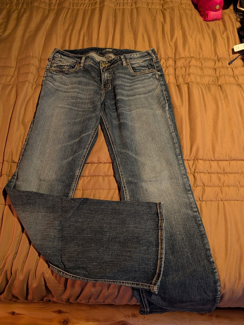 Women's Silver Brand Jeans Size 33 Slim Boot